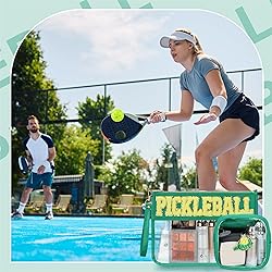 BuyCard 2 Pcs Pickleball Gifts Cosmetic Makeup Bag