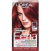 L'Oreal Paris Feria Multi-Faceted Shimmering Permanent Hair Color, R57 Cherry Crush (Intense Medium Auburn), Pack of 1 Hair Dye Kit