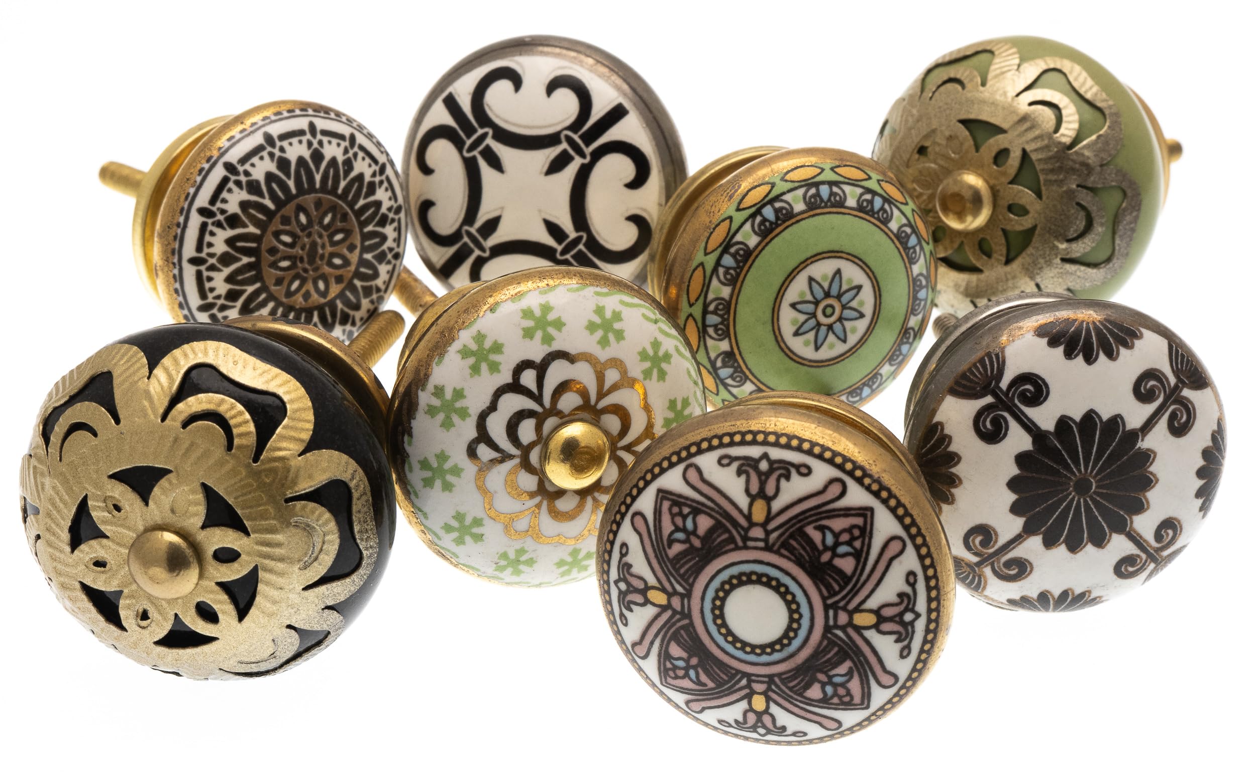 Mango Tree Vintage Cupboard Knob – Decorative Moroccan Style Drawer Pull and Ceramic Door Handle – Elegant Hardware