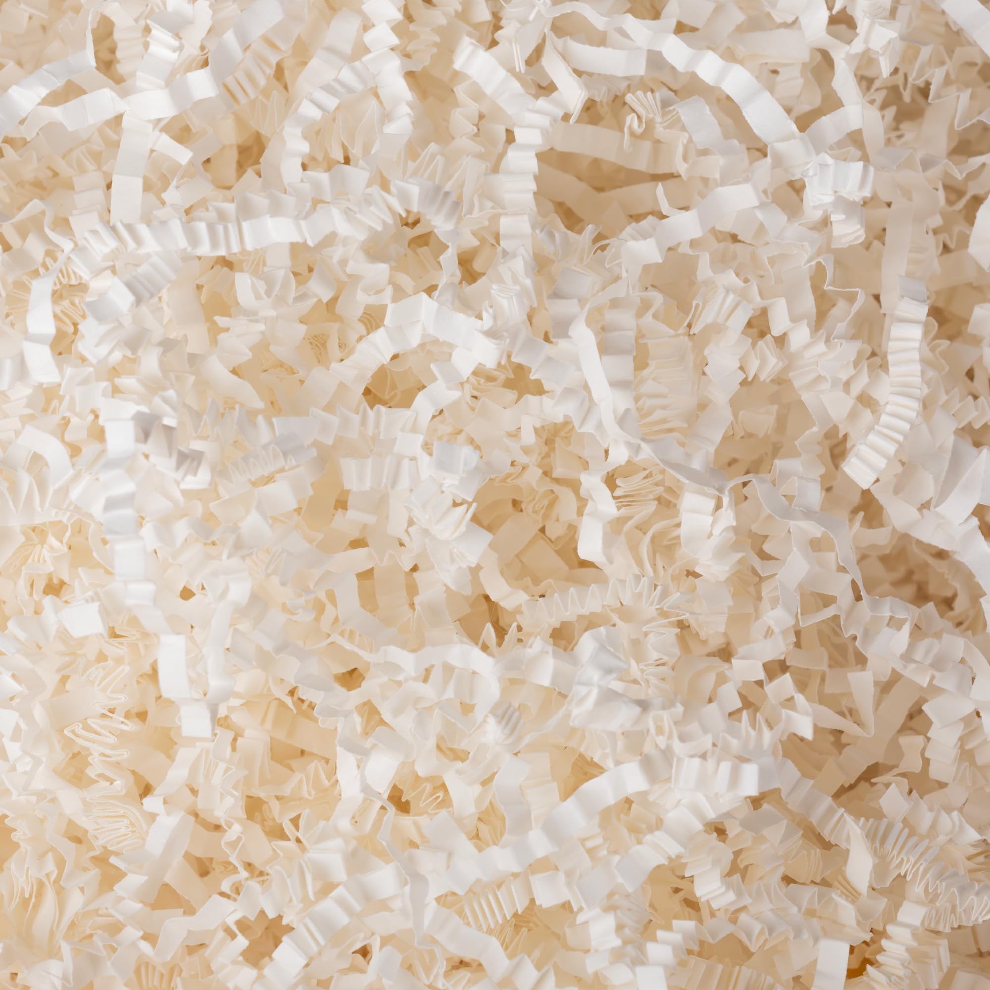 Photo 1 of mxxkms 2.2 LB High - Capacity White Crinkle Paper Filler - Premium Shredded Paper for Gift Baskets, Birthdays, Weddings & Christmas - Ample Fill for Packaging & Craft Projects