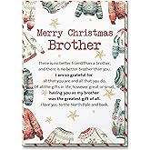 BlinkWishes Christmas Greeting Card for Brother, Merry Christmas Brother Cards with Envelope and Seal, Express Your Love with Brother Christmas Cards, Xmas Gift for Brother
