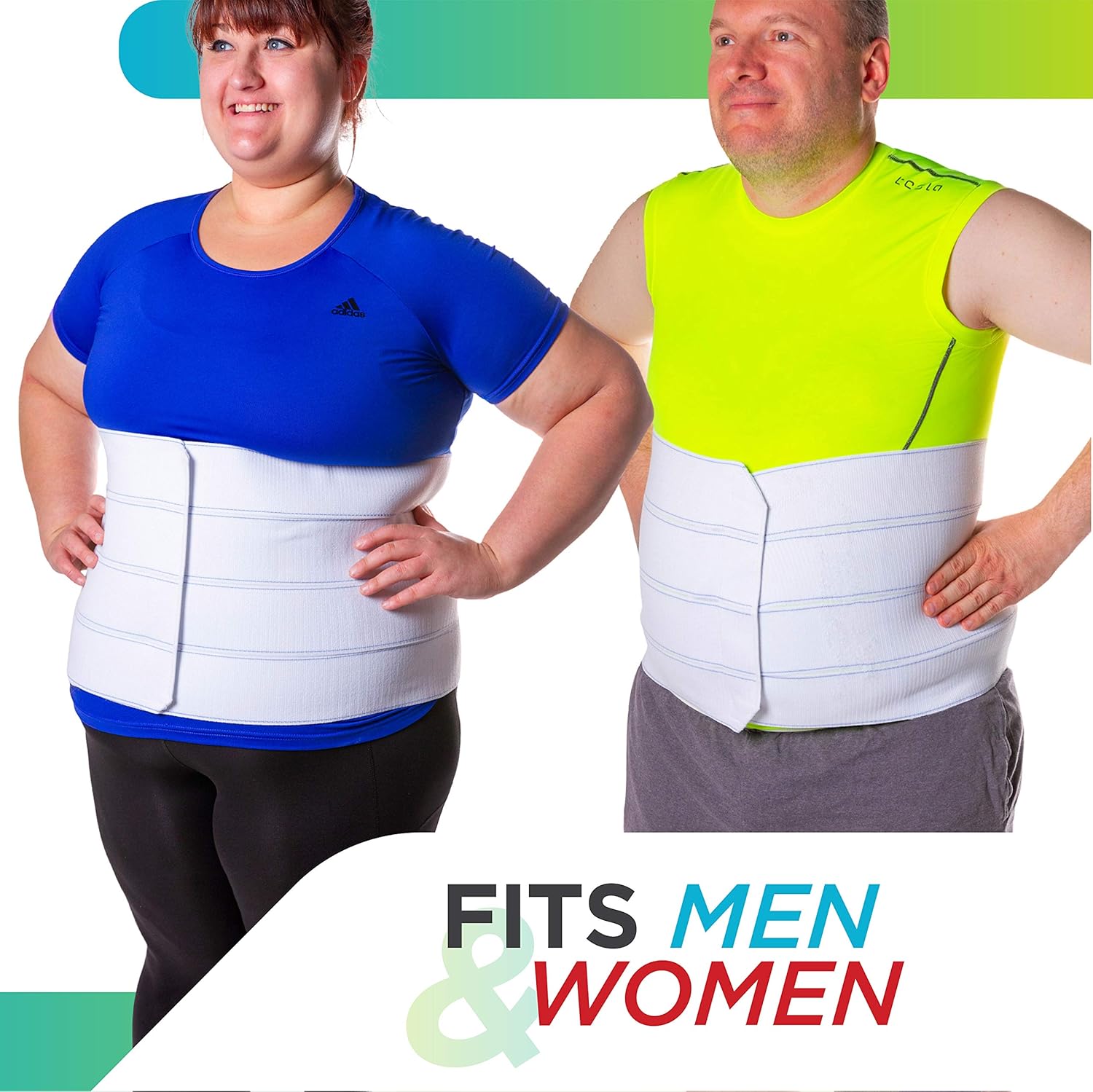 BraceAbility 2XL Plus Size Bariatric Abdominal Stomach Binder | Obesity Girdle Belt for Big Men & Women with a Large Belly, Post Surgery Tummy & Waist Compression Wrap: Health & Personal Care