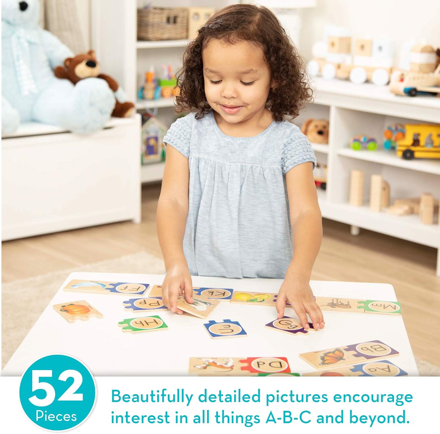 Melissa & Doug Self-Correcting Letter Puzzles: Melissa & Doug, , 2541: Toys & Games