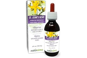 Naturalma St. John's Wort (Hypericum perforatum) herb with Flowers Alcohol-Free Tincture - 4 fl oz Liquid Extract in Drops - Herbal Supplement - Vegan