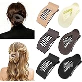 6 Pack Flat Hair Clips for Women,Large Claw Clips Strong Hold Hair Clips for for Thick & Thin Hair for Daily Styling
