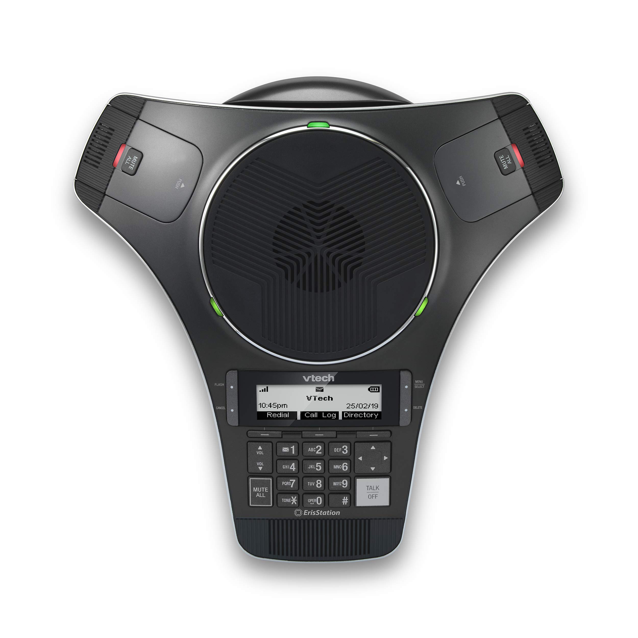 Photo 1 of VTech VCS712 ErisStation DECT 6.0 Wireless Conference Phone with Two Wireless Mics Using Orbitlink Wireless Technology, Full-Duplex Speakerphone, Small & Medium Business, up to 24 Hrs. Talk time