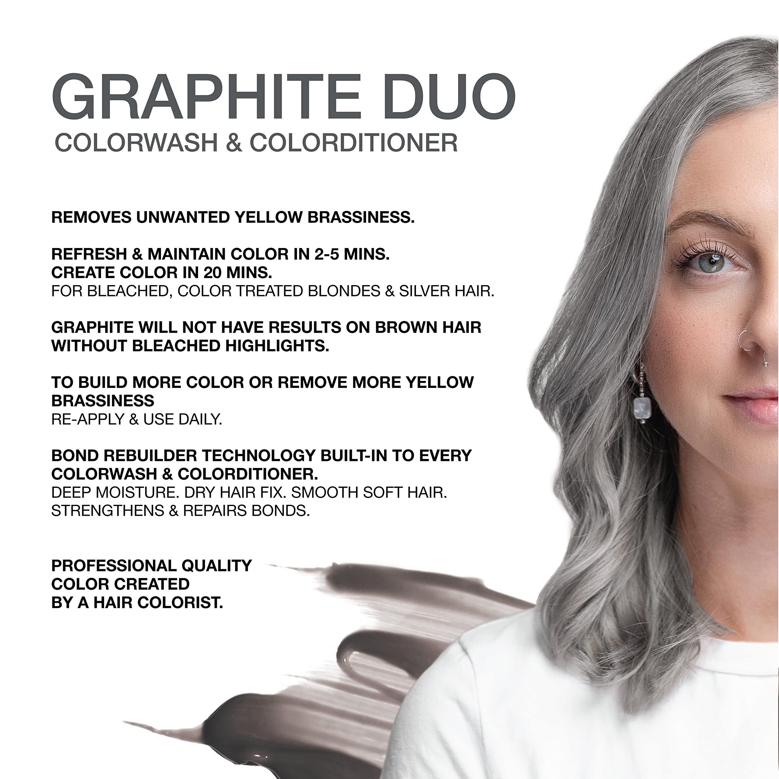 Celeb Luxury Intense Color Depositing Colorwash Shampoo + BondFix Rebuilder, Vegan Hair Dye, Sustainably Sourced Plant Based, Semi Permanent Hair Color, Viral and Gem Lites Duos