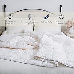 Delara Organic Cotton King Duvet Insert – White