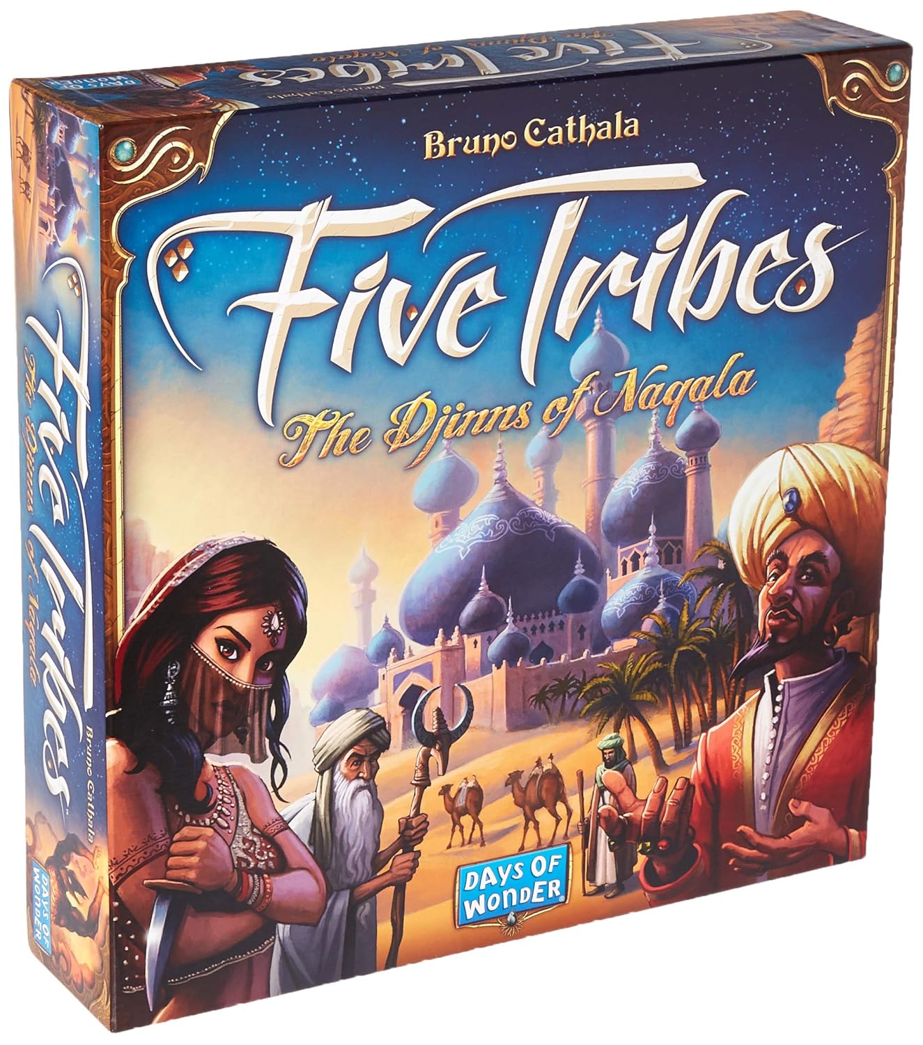 美品 Naqala Of Djin The Tribes ファイブトライブス ナカラの魔人 Five B00l6jdre0 ボードゲーム