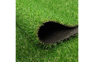Artificial Grass Rug 10 FT x 15 FT, FREADEM Artificial Turf Mat with Drainage/Rubber Backing, Fake Grass Carpet for Garden Lawn, Patio, Landscape, Balcony, 0.8" Pile Height