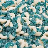 Gummy Candy Bulk BLUE RASPBERRY Rings 1 lb &ndash; Soft and Chewy Gummies in Resealable Bag, Light Sugar Coated, Gluten Free