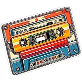 Retro Cassette Tape Sticker 4 Inch 80s Vintage Mixtape Music - Waterproof Vinyl Decal for Laptop Water Bottle Car Tumbler - Durable Funny Aesthetic Long-Lasting Stickers for Adults ID44990