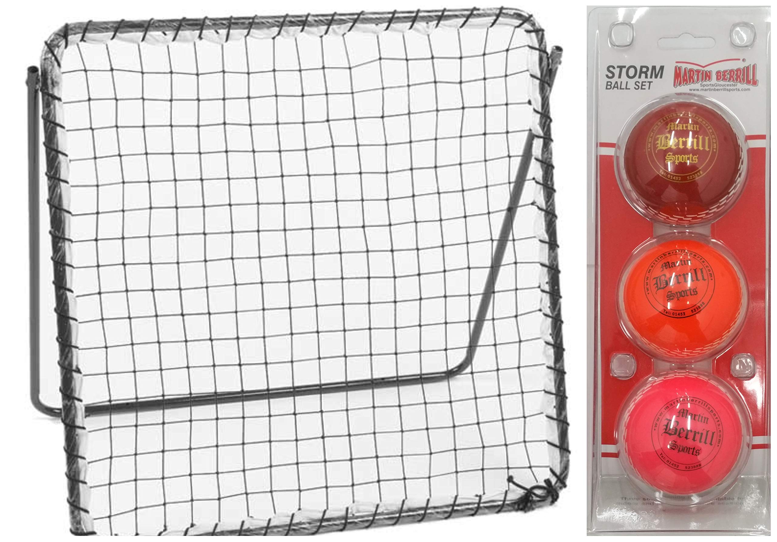Rebound Net with MBS Storm Training Balls Three Pack