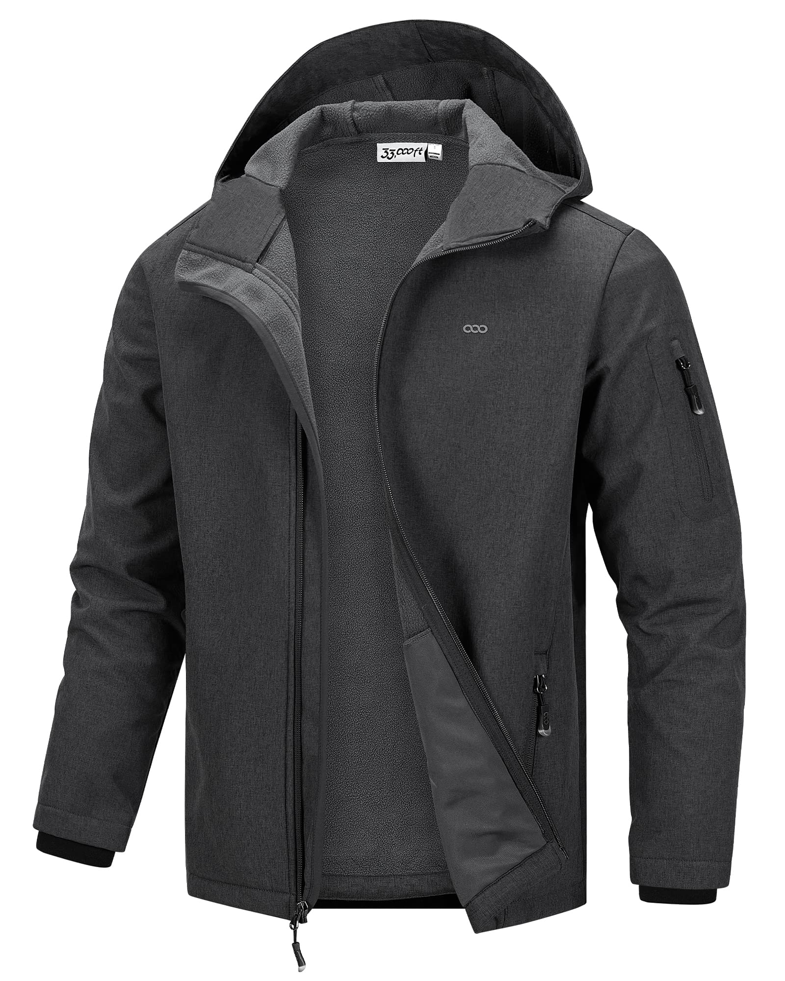 33,000ft Men's Hooded Softshell Jacket Waterproof