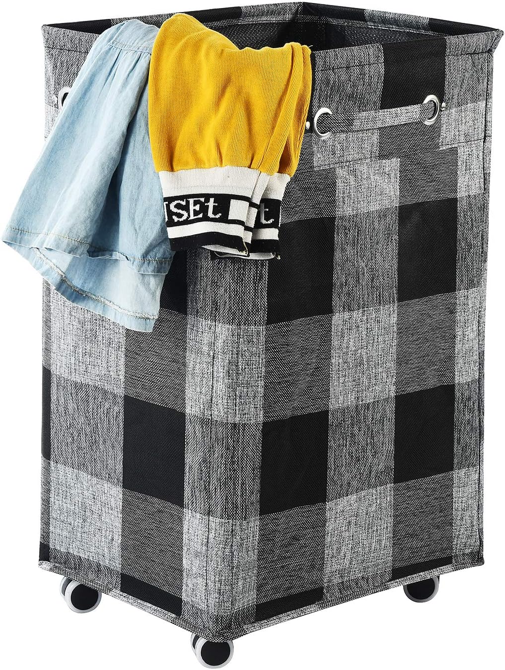 Haundry 85.8L Large Collapsible Laundry Hamper with Wheels, Waterproof