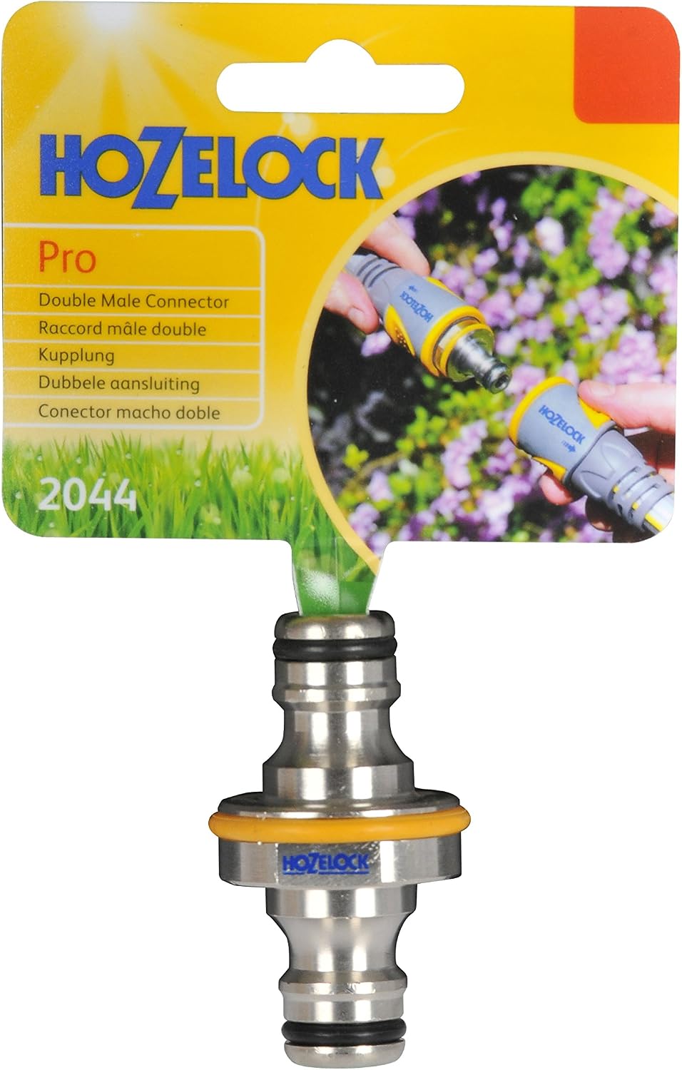 Hozelock Pro Metal Double Male Hose End Connector & AquaStop Connector PLUS (12.5mm & 15mm) - Image 5