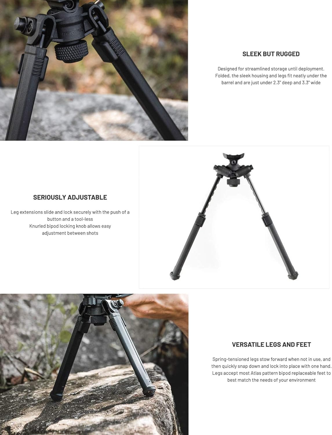 Magpul Rifle Bipod, 1913 Picatinny Rail, Flat Dark Earth : Sports & Outdoors