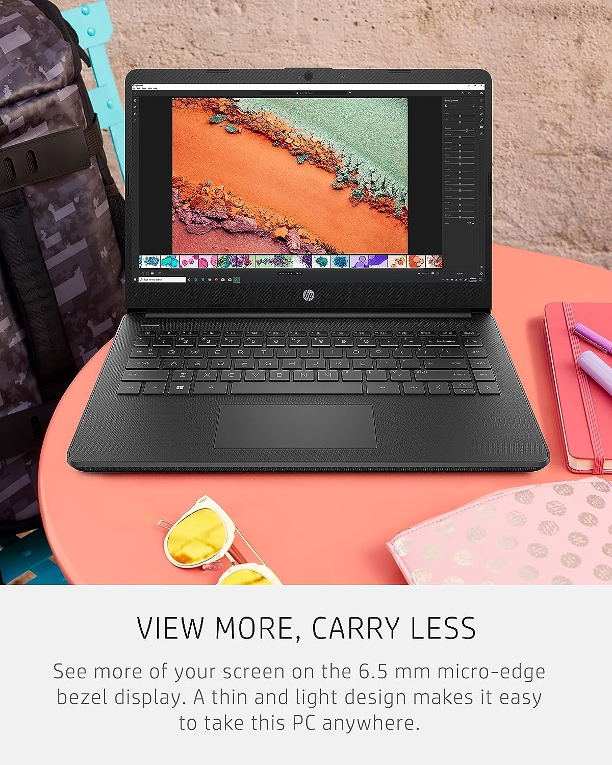 HP 14 Ultrabook • Back to School Limited Edition w/Microsoft 365 • Intel 4-Core CPU • 32GB RAM • 1.6TB Storage (128GB OnBoard w/ 512GB Portable Drive + 1TB OneDrive) • Black • Win 11