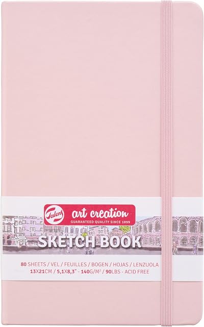 Talens Art Creation Sketchbook Pastel Pink 13x21 cm 80 Sheets 140 g/m²