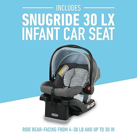 graco fastaction travel system with snugride 30 lx asher collection