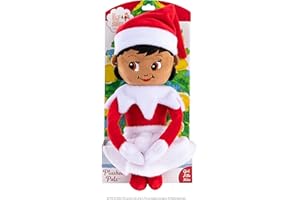 The Elf on the Shelf Plushee Pals - 17-inch Scout Elf Plush Toys - Huggable and Lovable Brown Eyed Girl Stuffed Elf Plush