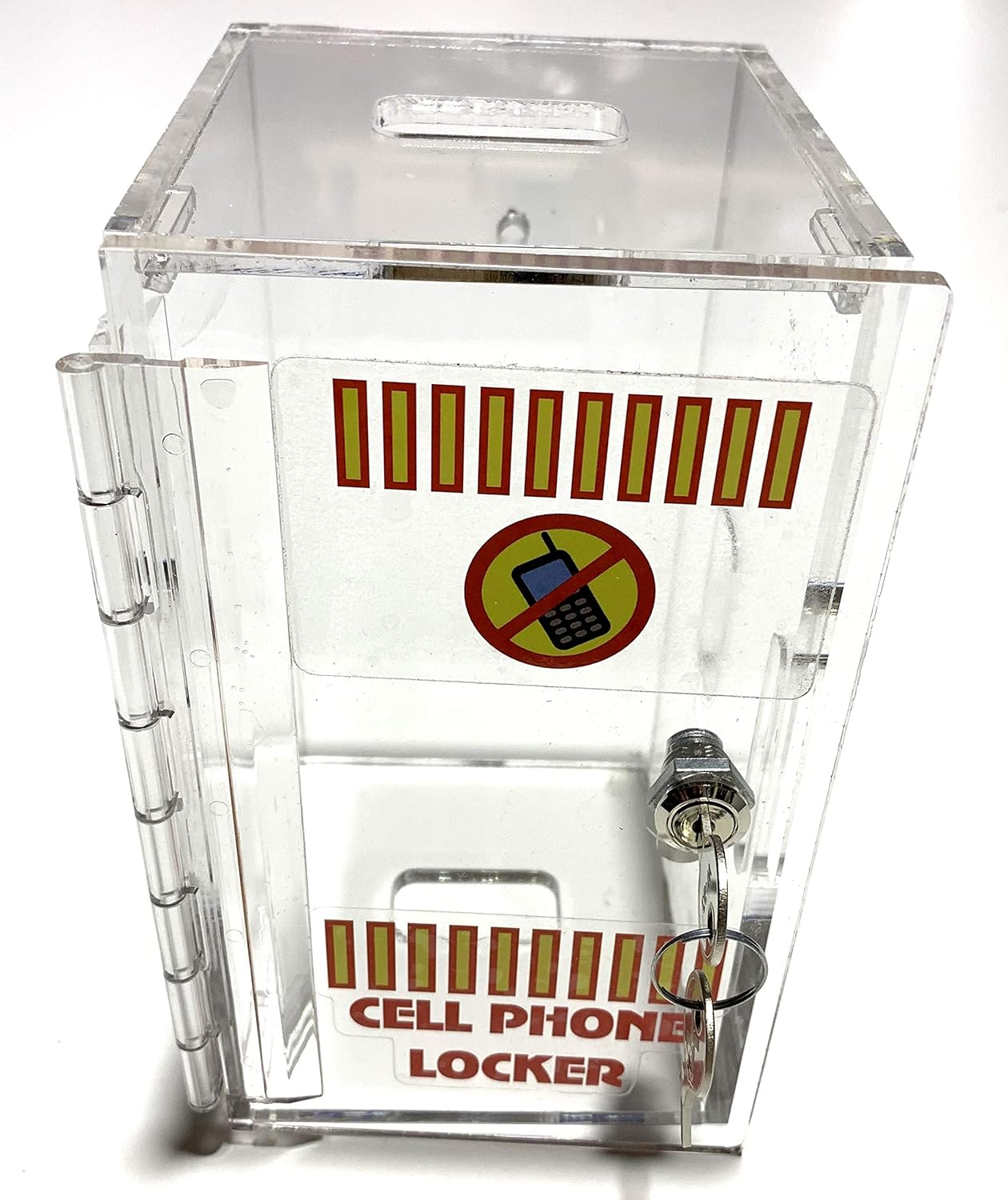 Wall Mounted Cell Phone Locker Storage Box Clear Acrylic