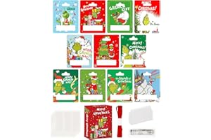 ONIBOGO 11 Pcs Christmas Money Holders for Cash Gift, Funny Christmas Cards Money Holder Ornaments with Cover for Christmas Tree Hanging Decoration