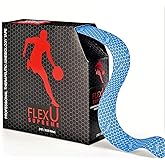 FlexU Kinesiology Tape Bulk Pack; Therapeutic Recovery Tape; Hypoallergenic, Long-Lasting; Reduces Risk of Sports Injuries, Alleviates Pain; Promotes Fast Recovery; Pro Grade