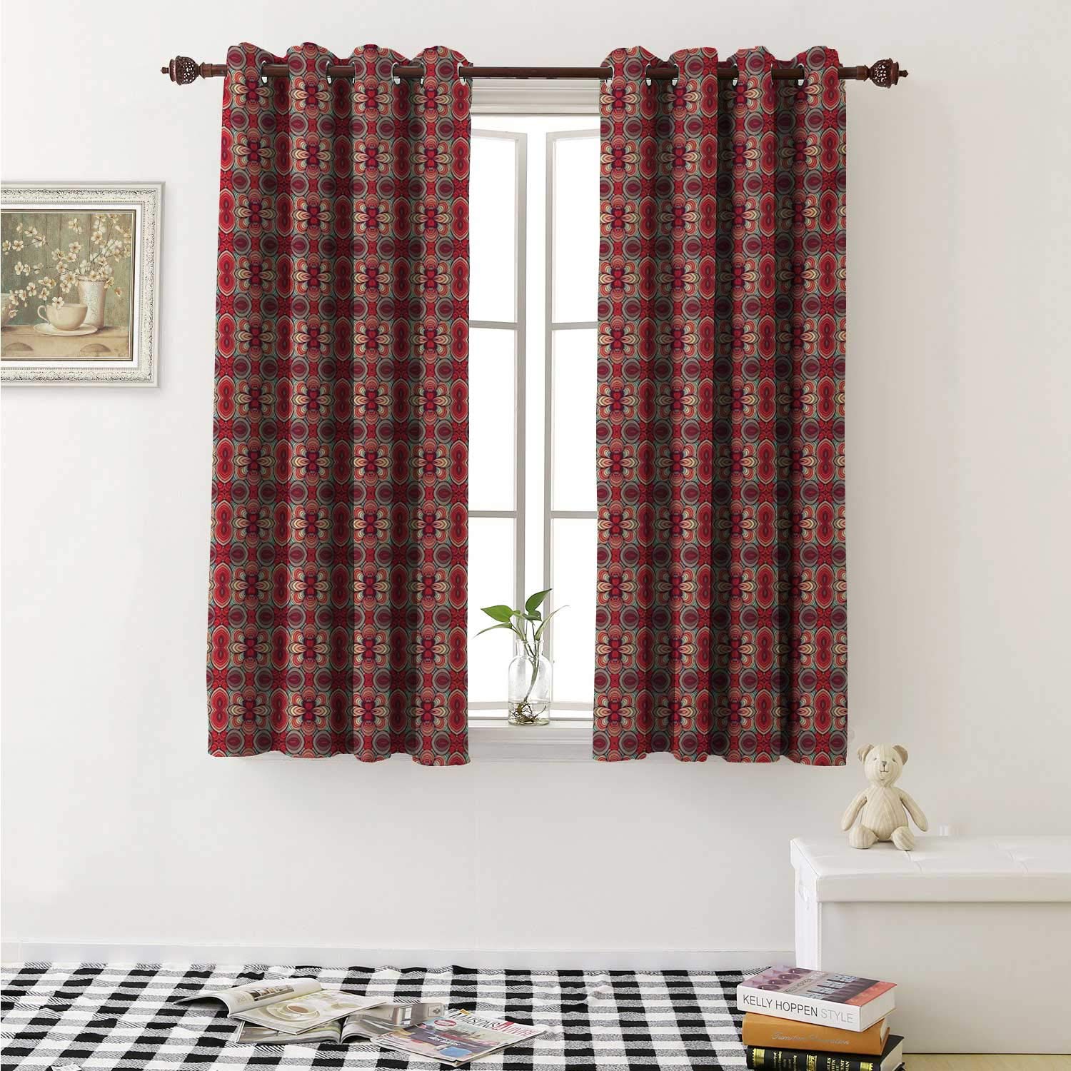 Amazon Com Flyerer Retro Drapes For Living Room Nostalgic Car