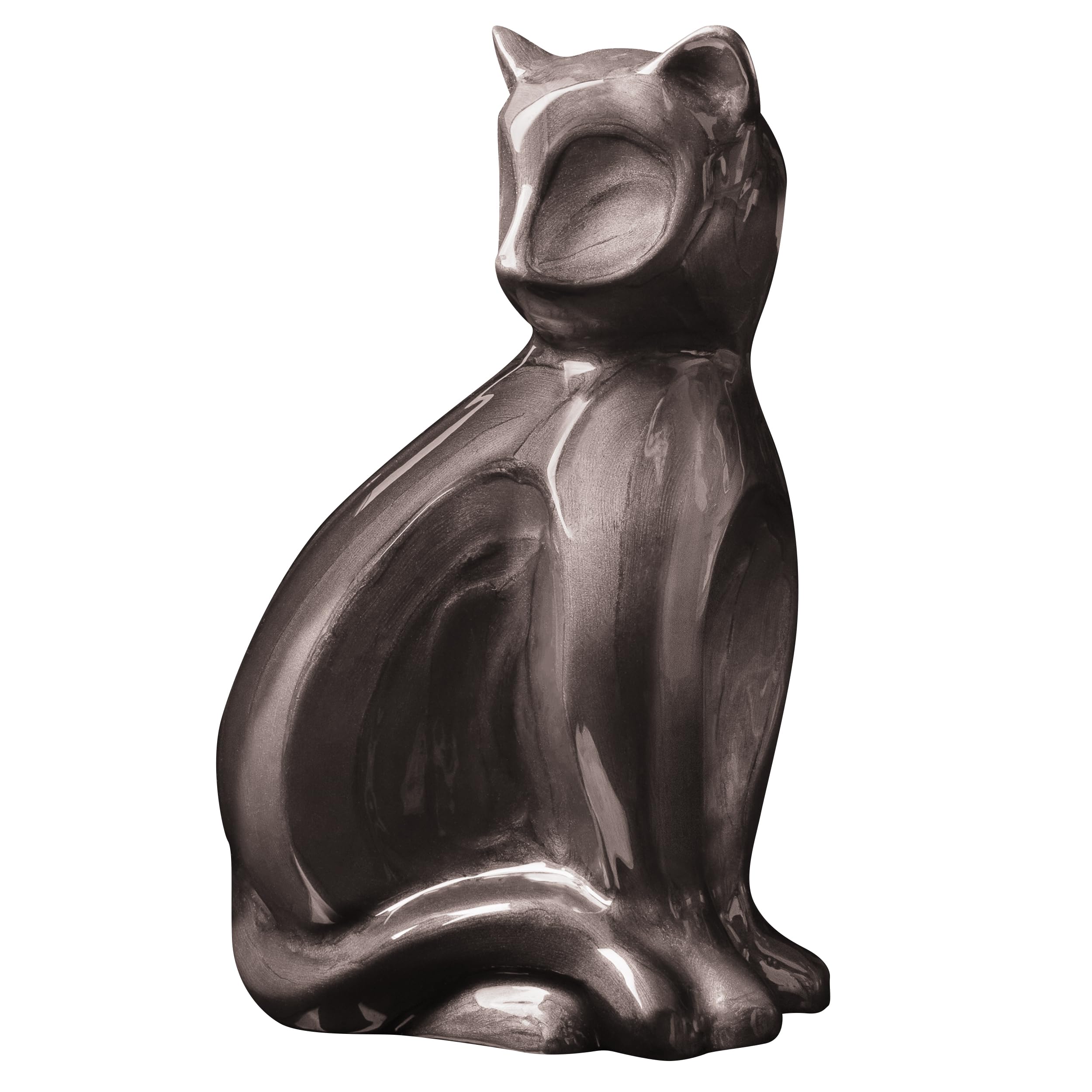 Urns Paradise, Cat Marquise Urn, Cat Memorial, Cat Memorial, Cremation Ashes Urn, Pet Keepsake (Brown)