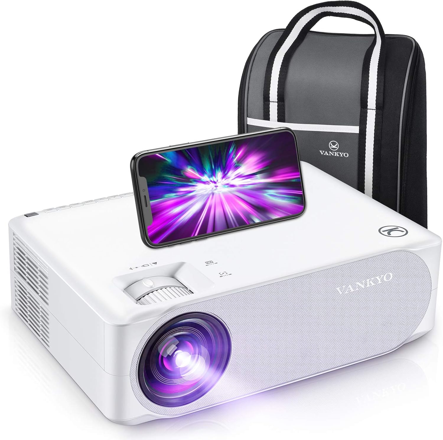 Amazon.co.jp VANKYO V630W Projector 1,080P WIFI/5G Wireless Connection