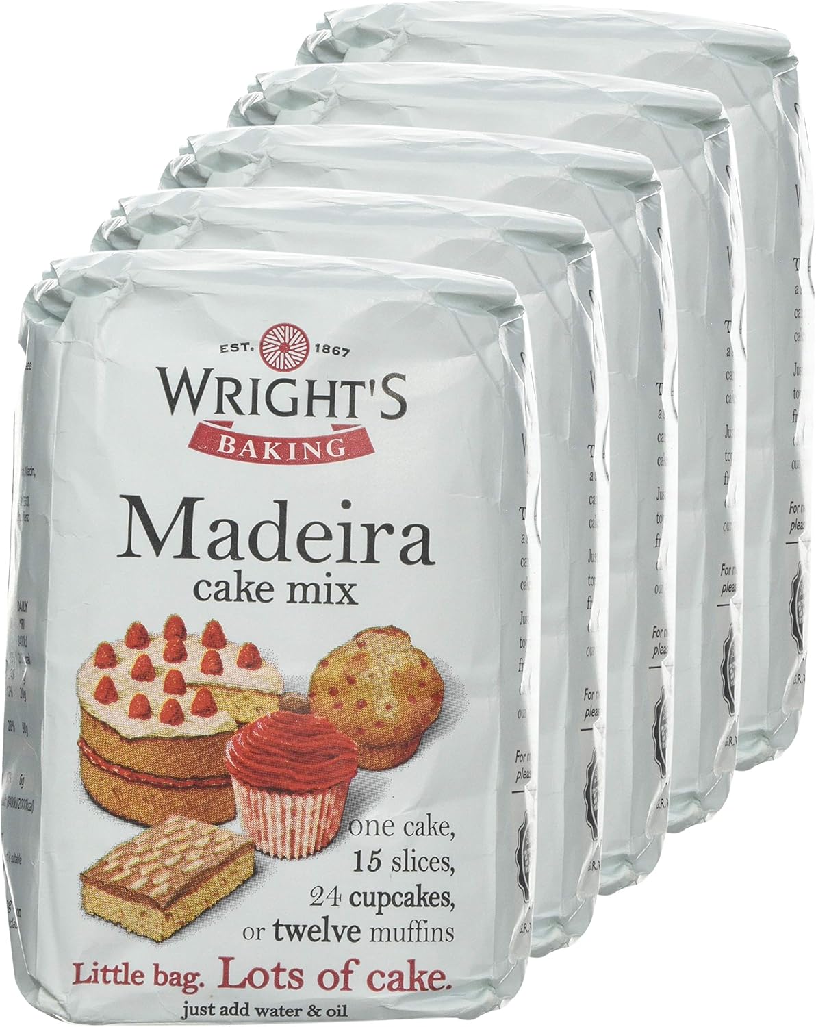 Wright S Baking Madeira Cake Mix 500 G Pack Of 5 Amazon Co Uk