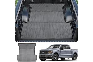 Shvgen Truck Bed Mat Fit for Ford F150/F-150 2015-2024 2025 & Lightning SuperCrew Accessories 5.5FT，All Weather TPE Truck Bed