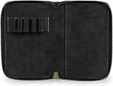 LONDO Genuine Leather Padfolio with Pencil Holder Black Notepad ZIP view 5