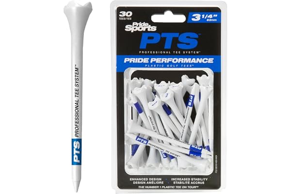 Pride Professional Tee System Evolution Tee, 3-1/4 inch- 30 Count (Blue)