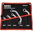 SUNEX TOOLS 9935M Metric Half Moon Wrench Set, 5-Piece
