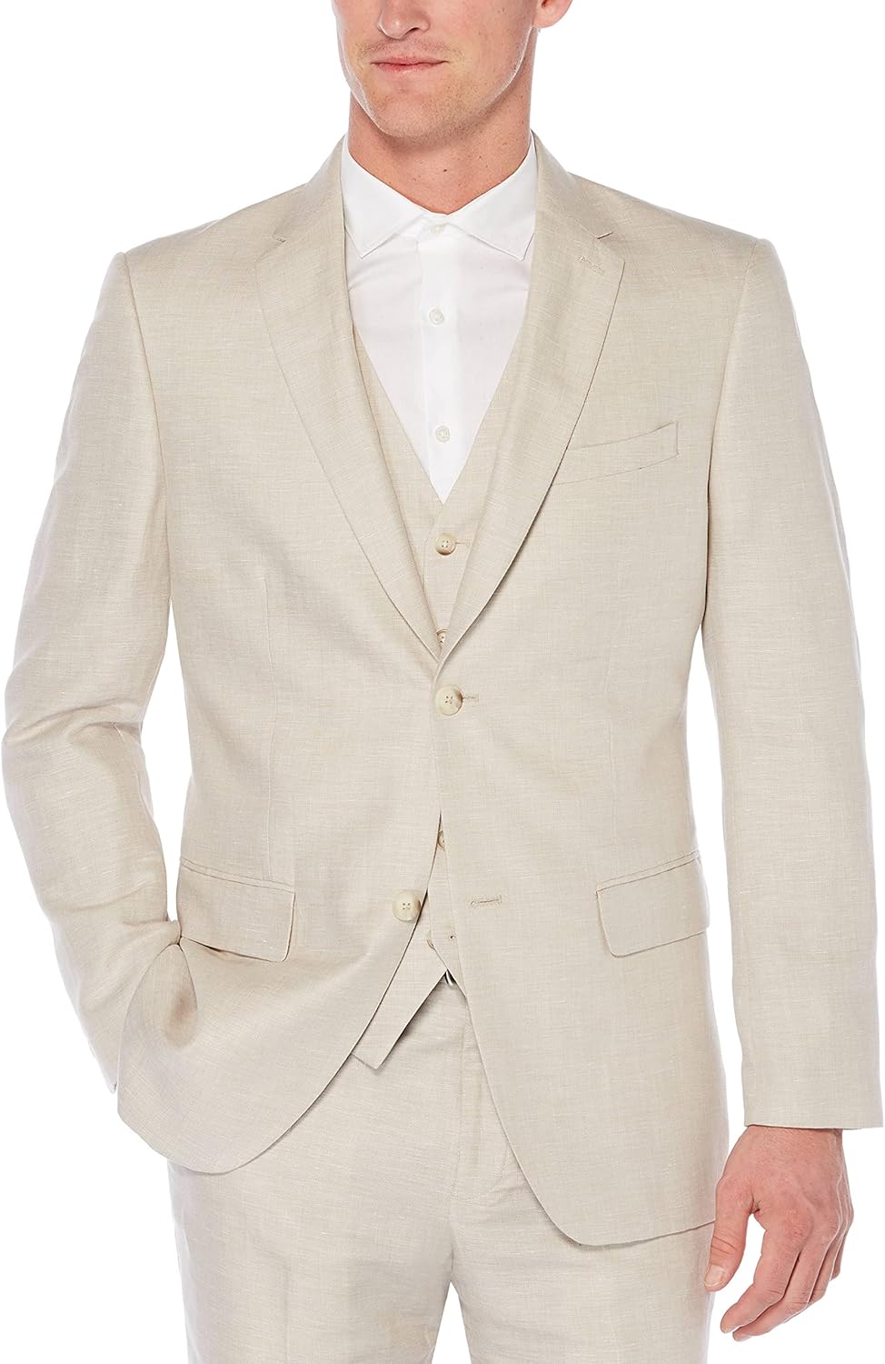 Perry Ellis Men's Linen Suit Jacket at  Men’s Clothing store