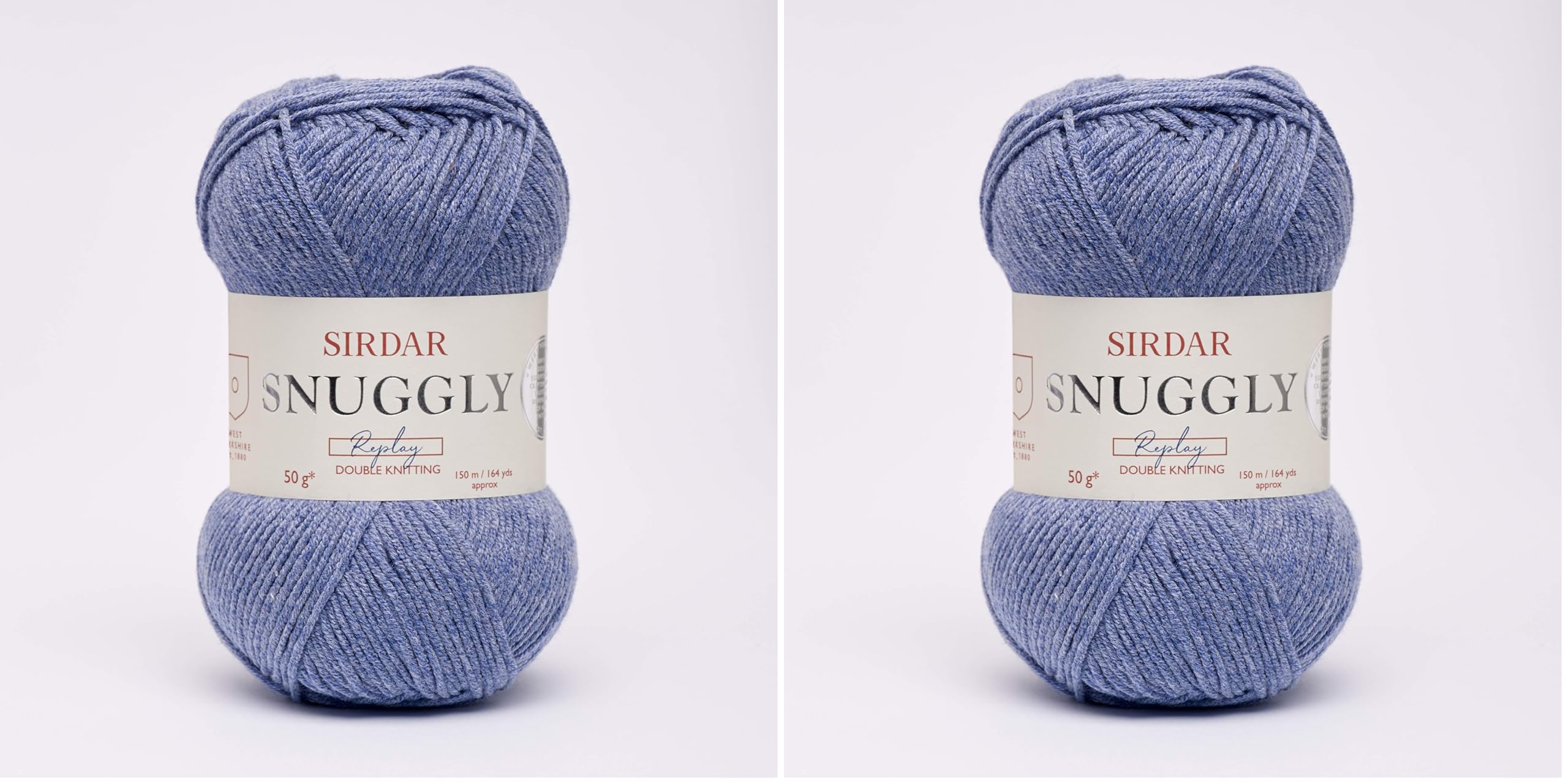 Sirdar Snuggly Replay DK Double Knitting, Daredevil Denim (107), 50g (Pack of 2)