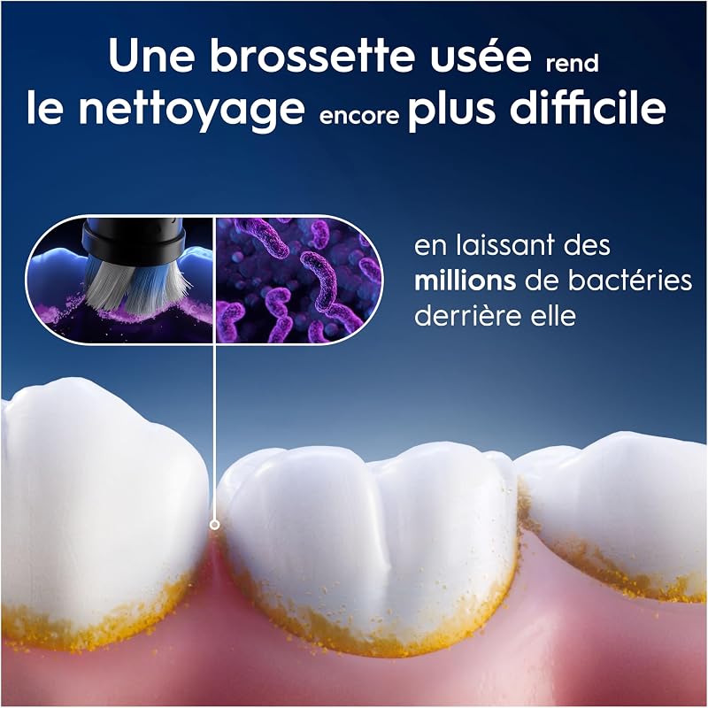 Brossettes de Rechange Radiant White, lot de 8, Noires