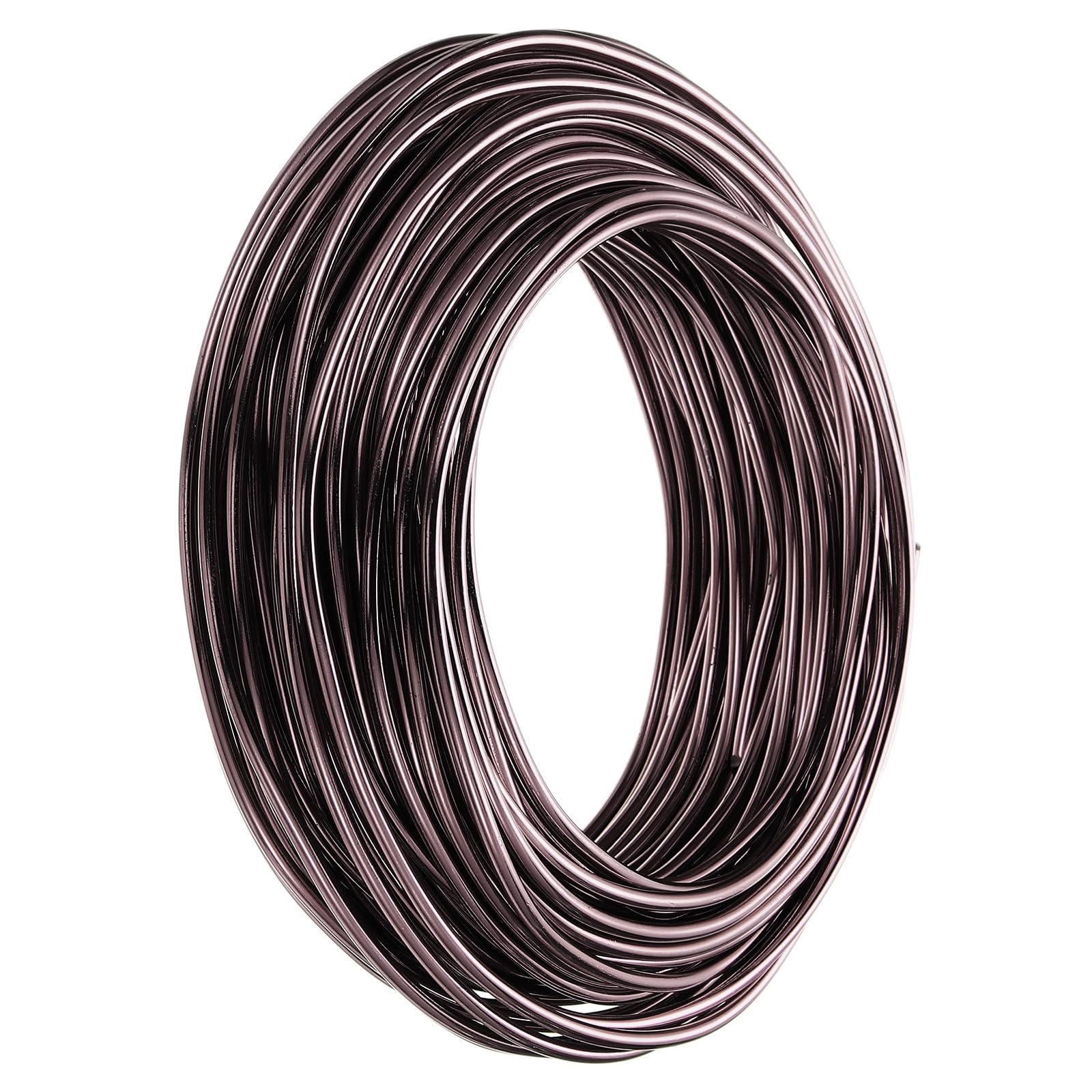 PATIKIL 4mm Bonsai Training Wire, 1 Roll Floral Wire Stems Anodized Aluminum Tree Wire 95.1 Feet for Gardening Branch Fixing, Brown
