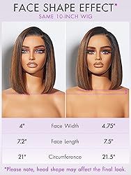 LUVME HAIR Bob Wig 100% Human Hair Wigs Glueless