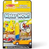 Melissa &amp; Doug, Pen Water Wow Vehicles | 4 Reusable Coloring Boards, Refillable Water Pen, Mess-Free Travel Toys, Arts &amp; Crafts, Sensory Play, Preschool Toys, Ages 3+