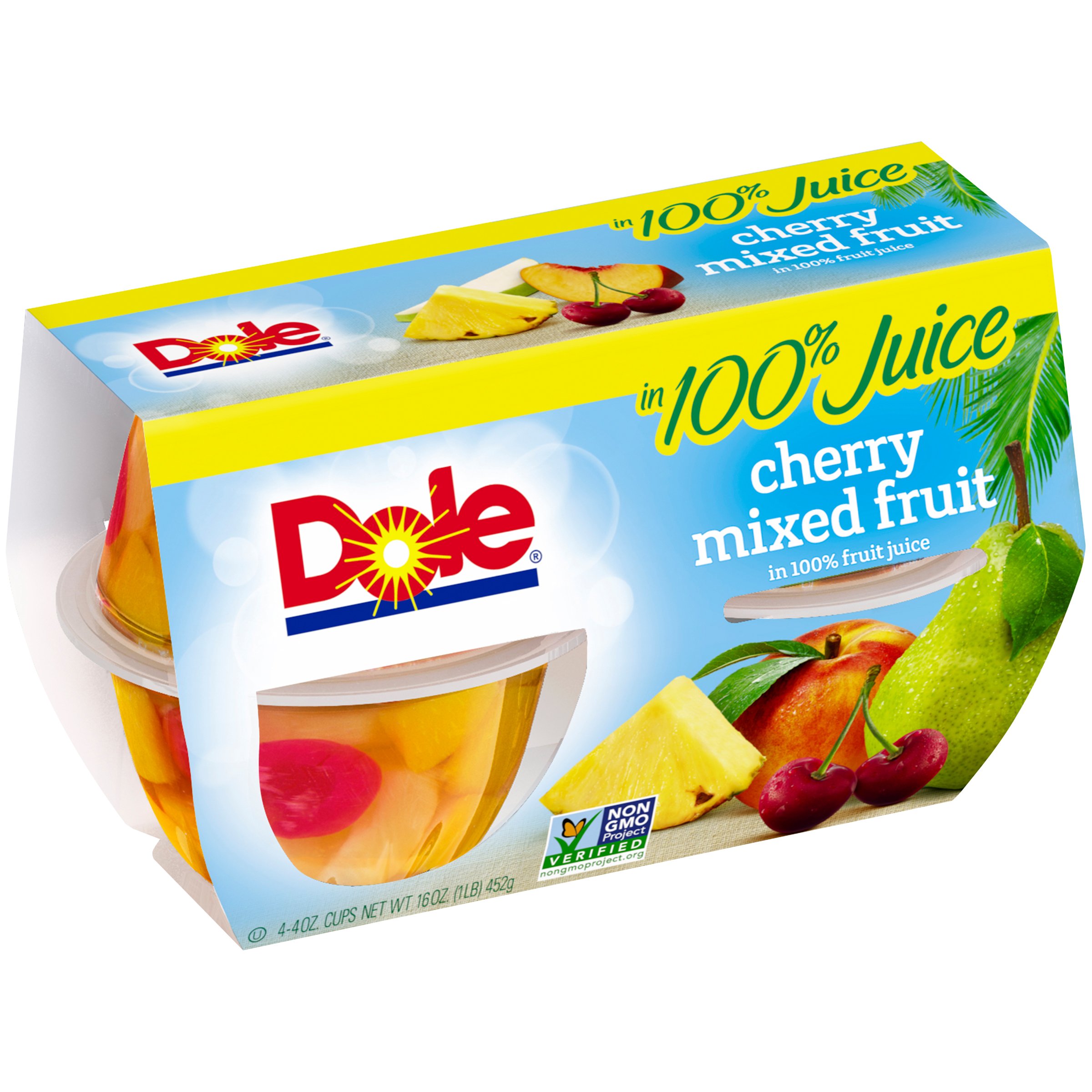 Dole Bowls, Cherry Mixed in 100% Fruit Juice, 4 Ounce (Pack of 4) - Image 8