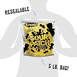 SOUR PATCH KIDS Yellow Lemon Soft & Chewy Candy, 5