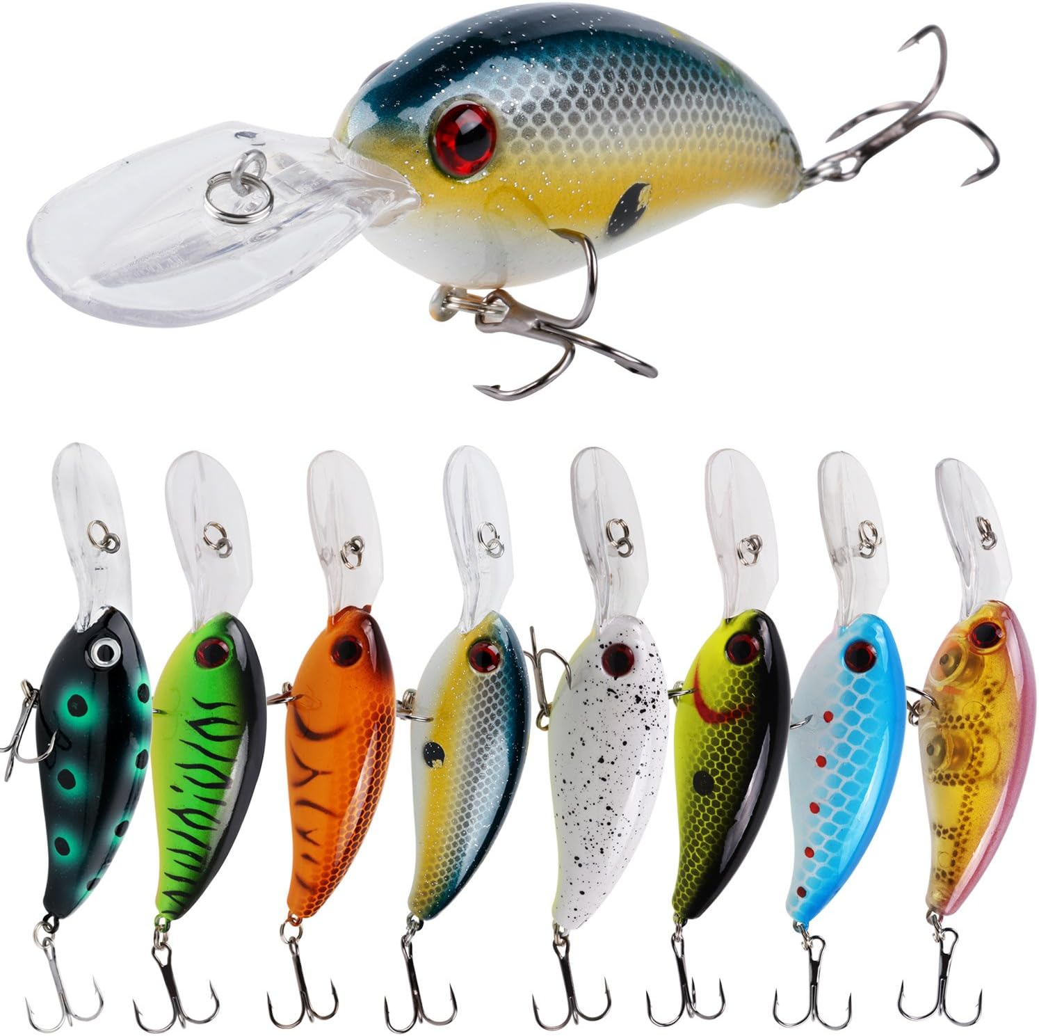 YONGZHI Fishing Lures Shallow Deep Diving Swimbait Crankbait Fishing Wobble Multi Jointed Hard Baits for Bass Trout Freshwater and Saltwater