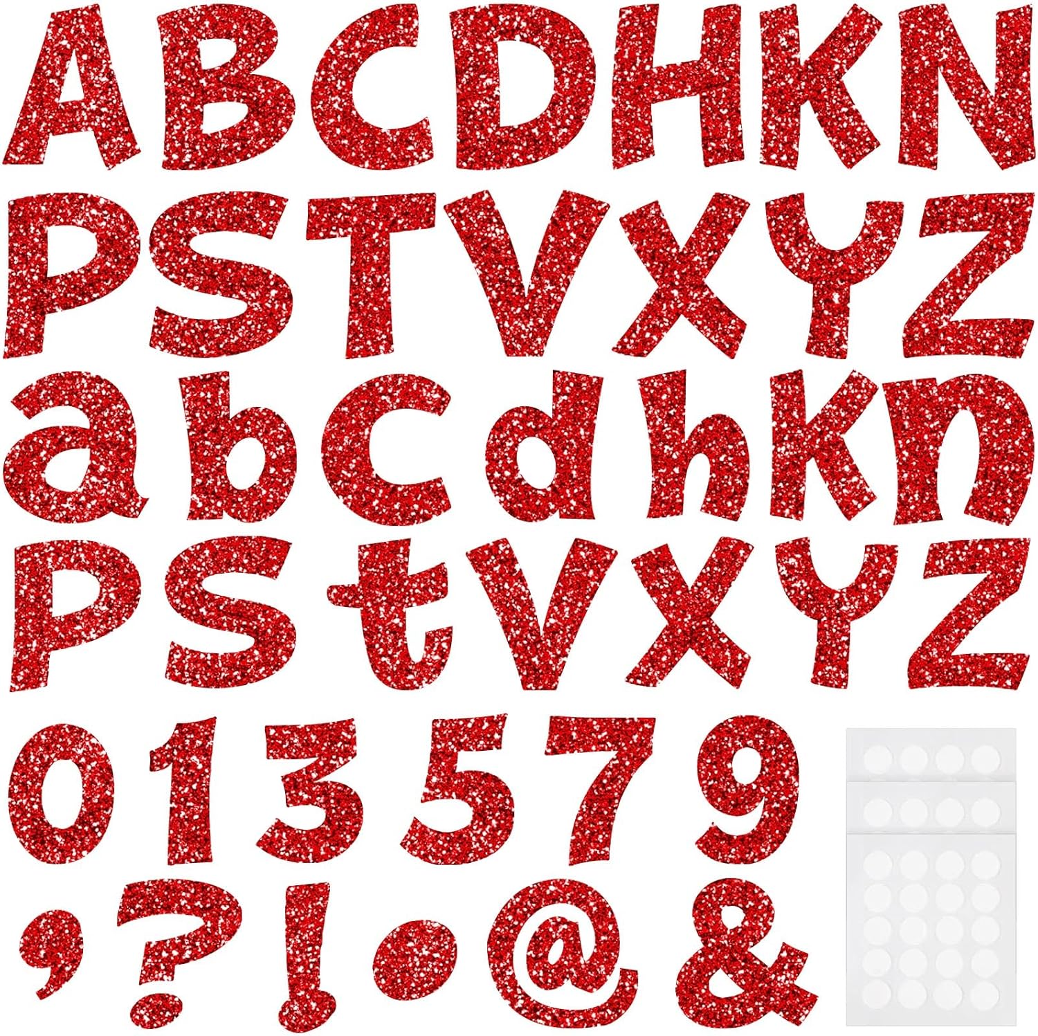 Presentation Boards - Colarr 216 Pcs Glitter Bulletin Board Letters for Classroom Numbers Alphabet Poster Board Letters with Adhesive Dots Punctuation Symbols Cutout Bulletin Board Display School Decor (Red,4 Inch)4.5 out of 5 stars 18$15.99