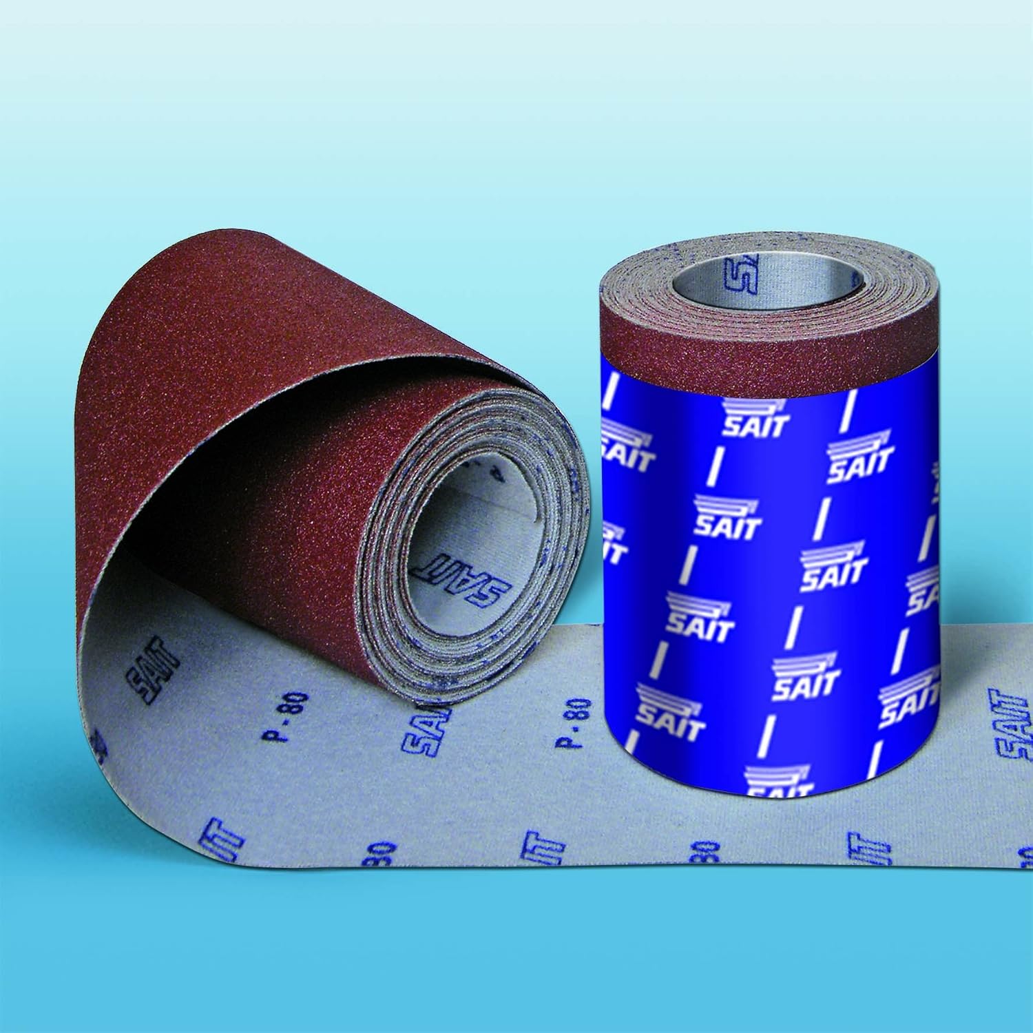 115mm x 5 metre. Aluminium oxide abrasive velcro backed sanding rolls