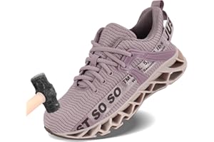 COKAFIL Steel Toe Shoes for Men Women Slip On Work Safety Cap Sneakers Comfortable Puncture Proof Slip Resistant Shoes