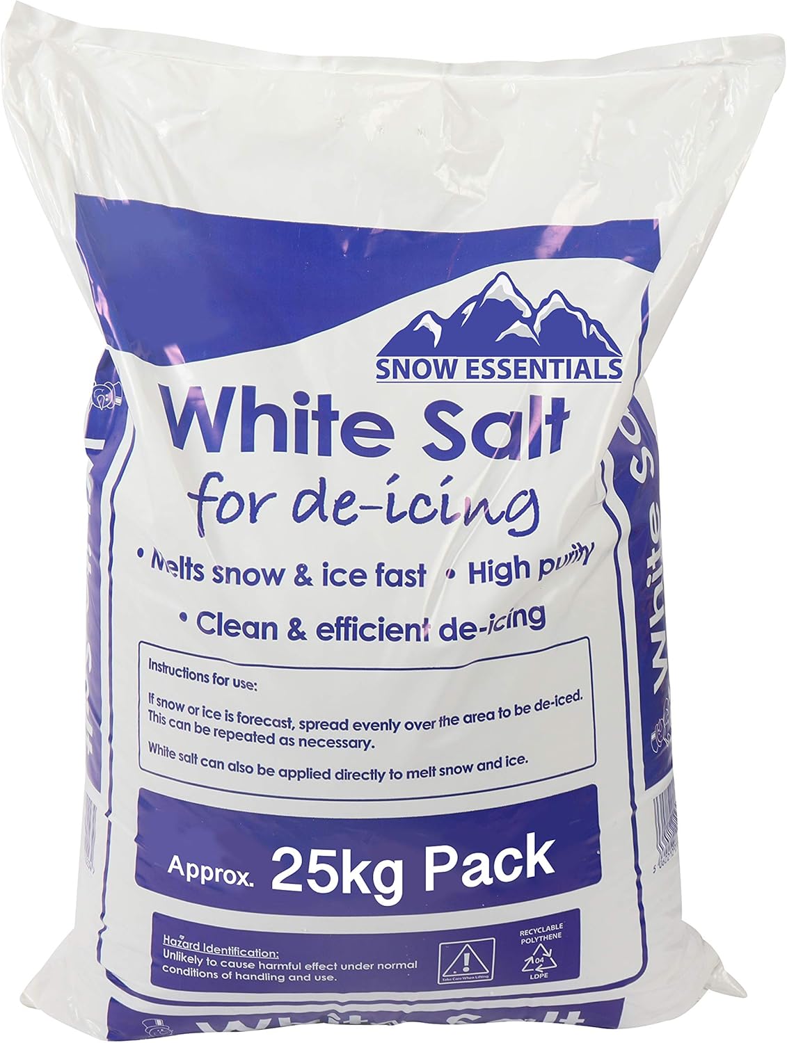Laeto Signature Garden Bag of Grit Rock Salt Deicing White Rock Salt for Weeds De-Icing Salt for Paths Driveways & Roads of Snow & Ice