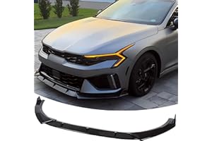 STS.EV01 STSEV01 Front Bumper Lip Splitter Spoiler Compatible with KIA K5 EX/LX/LXS/GT 2021-2026 & Kia K5 GT/GT-Line 2025 2026, 3pcs Air Dam Chin Body Kit Underbody Lip Accessories (Gloss Black)
